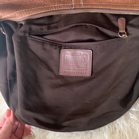 Coach hobo camel leather braided handle vintage soho large - Picture 12 of 13